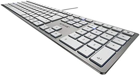 Cherry KC 6000 Slim Keyboard, Silver, QWERTY Layout